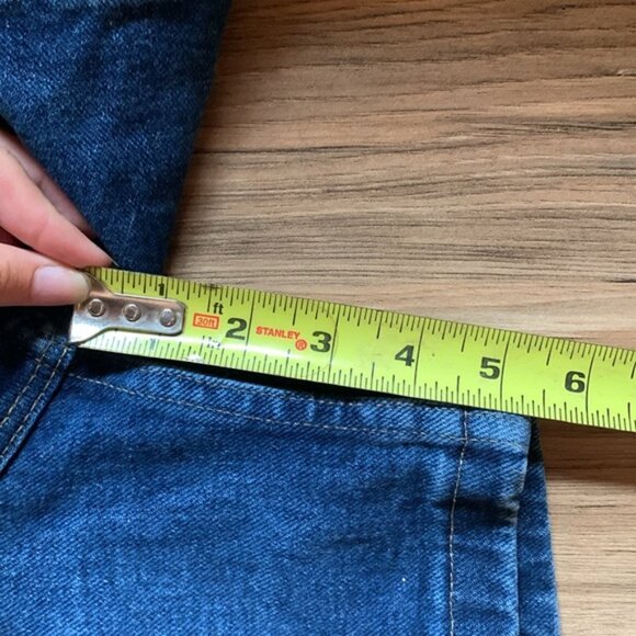 Women's Wrangler Vintage High Rise Medium Wash Classic Denim Blue Jean Shorts 32 - Picture 11 of 11